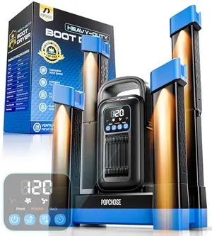 POPCHOSE boot dryer with digital display and extended tubes