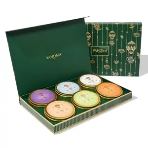 VAHDAM Green Tea Gift Set in premium tin caddy