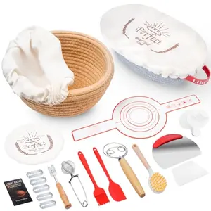 Libri Bene sourdough starter kit with 38 pieces including round and oval bannetons