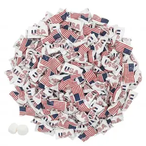 Large bag of 220 individually wrapped American flag buttermints