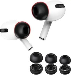 AITIDE black memory foam eartips for AirPods Pro in assorted sizes