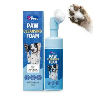 Dr. Paws foam paw cleaner with soft-tip scrubber head, 150ml