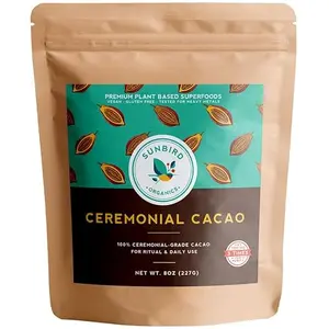 Sunbird Organics ceremonial cacao pieces bag