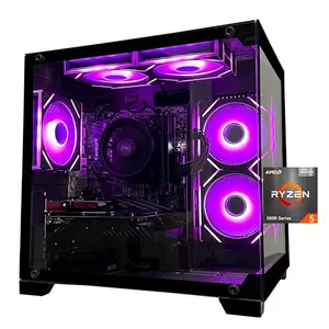 SKYESEV gaming PC tower with ARGB fans and sea view room design