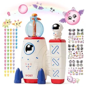 PINSHILE space magic balloon craft kit with rocket pump