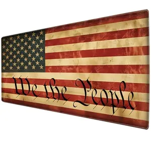 We The People stars and stripes mousepad for patriotic desk decoration