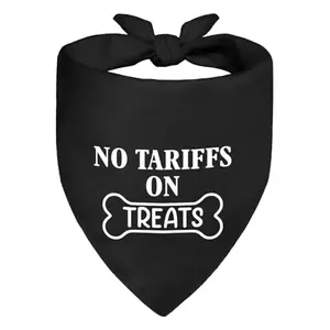 No Tariffs On Treats funny political dog bandana