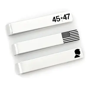 SMDesign vintage American flag tie bar for government officials