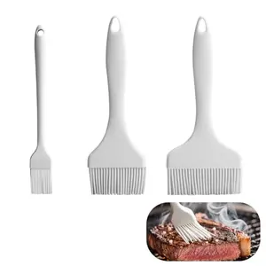 KEUYE cream white silicone meat basting brushes set of 3