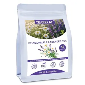 TEARELAE Chamomile Lavender Tea 50 tea bags in resealable bag