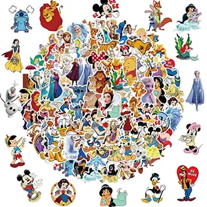 Disney Princess waterproof vinyl stickers set with 100 decals