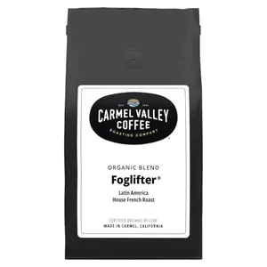 Carmel Valley Foglifter whole bean coffee bag