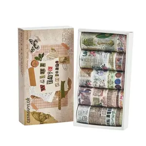 Gemmapylor 24 rolls vintage washi tape set