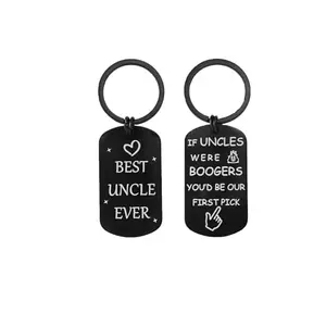 Feeldeal funny uncle booger keychain with popular humorous engraving