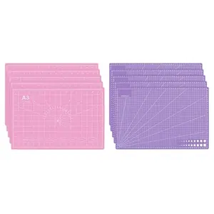 LTTGX self healing cutting mat, purple and pink, 5-pack 12x18 inches
