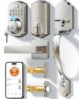 Veise WiFi Smart Front Door Lock Set with handle