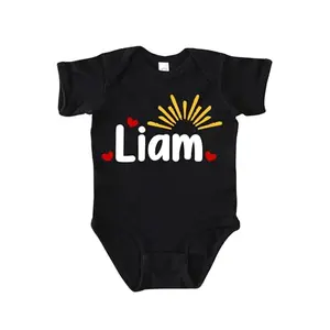 VFAZ personalized newborn coming home romper and hat set with auntie name