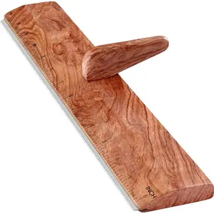 SAVINA safety ruler with handle on cutting mat
