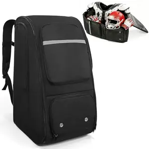 Amazing Fair football backpack in black with reflective strips and insulated pocket