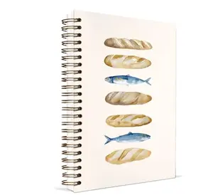 KDHTY Christian spiral notebook with Jesus feeds the 5000 cover design