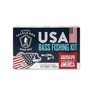 Mystery Tackle Box USA Bass Fishing Kit with exclusive decal