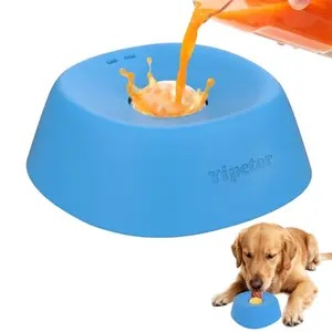 Yipetor liquid treat slow feeder bowl with rolling ball