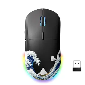 Typehaven G57 Wireless Gaming Mouse in black with glossy finish
