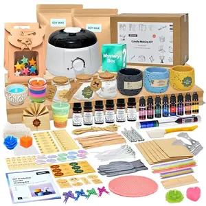 Geoynas premium candle making kit with wax melter and containers