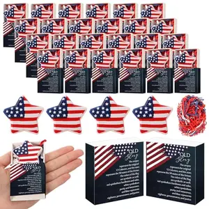 24 American flag stress balls in individual gift boxes