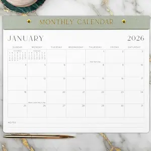 ZICOTO Minimalist Desk Wall Calendar 2026-2027