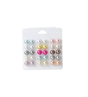 Stud Earrings Set for Women Assorted Pearl Crystal Star Heart Stud Earrings