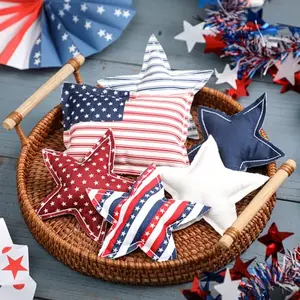 KORMMCO patriotic star ornaments with American flag