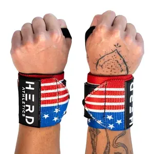 Herd Athletics Americana wrist wraps in 18-inch length