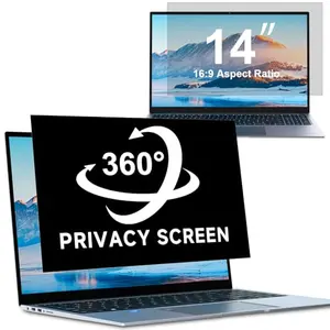 ZOEGAA 14 inch 4-way privacy screen showing all-direction blockage