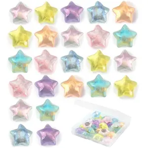 Glitter star fridge magnets in assorted colors