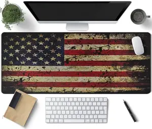 Affordable American antique flag desk mat with water-resistant coating