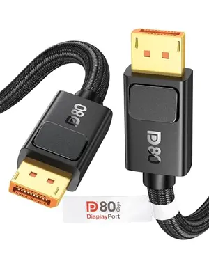 Silkland DisplayPort 2.1 cable with secure latch