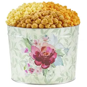 The Popcorn Factory Heritage Floral 2 Gallon Popcorn Tin