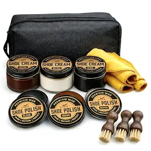 Eagle shoe polish kit with wax and cream tins