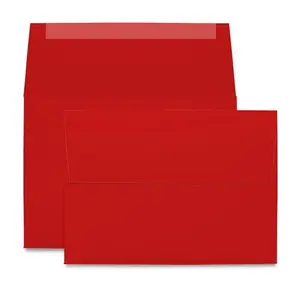 Red A6 envelopes perfect for 4x6 cards and patriotic mailings