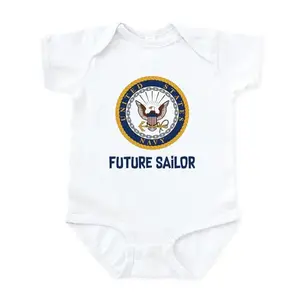 CafePress U.S. Navy Future Sailor Infant Bodysuit on baby