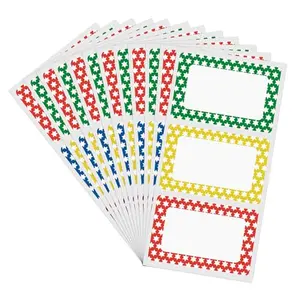 MFLABEL Colorful Star Name Tag Stickers