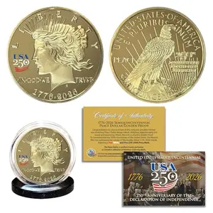 Merrick Mint Peace Dollar medallion in capsule