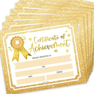 Classic gold star certificate paper from Hadley Designs in 8x10 size