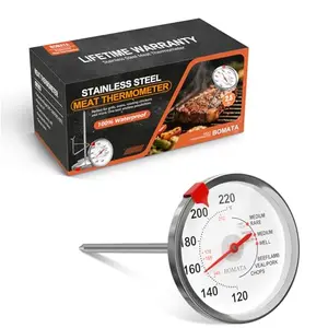 BOMATA stainless steel analog meat thermometer with large dial