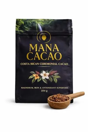 Mana Cacao ceremonial cacao paste packaging