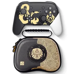 Wireless switch controller with carrying case, black and white design