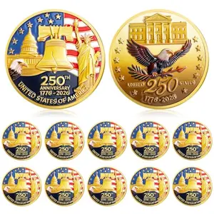 Highergo 10-pack commemorative coin set with eagle and liberty bell designs
