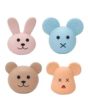 Deeow natural latex scented squeaky emoji toys for puppies