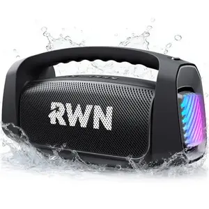 RWN outdoor Bluetooth speaker with shoulder strap and light show